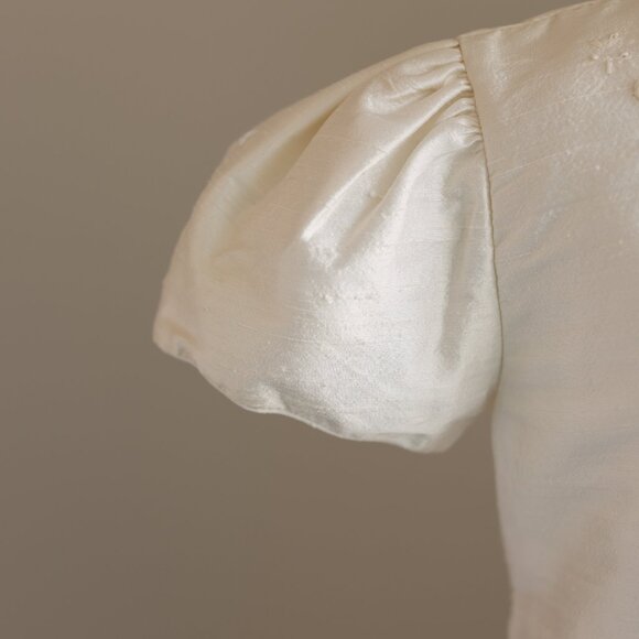 Strasburg Dress Ivory Silk ELEGANT Special Occasion Flower Girl Size 8 RARE FIND - Picture 3 of 10